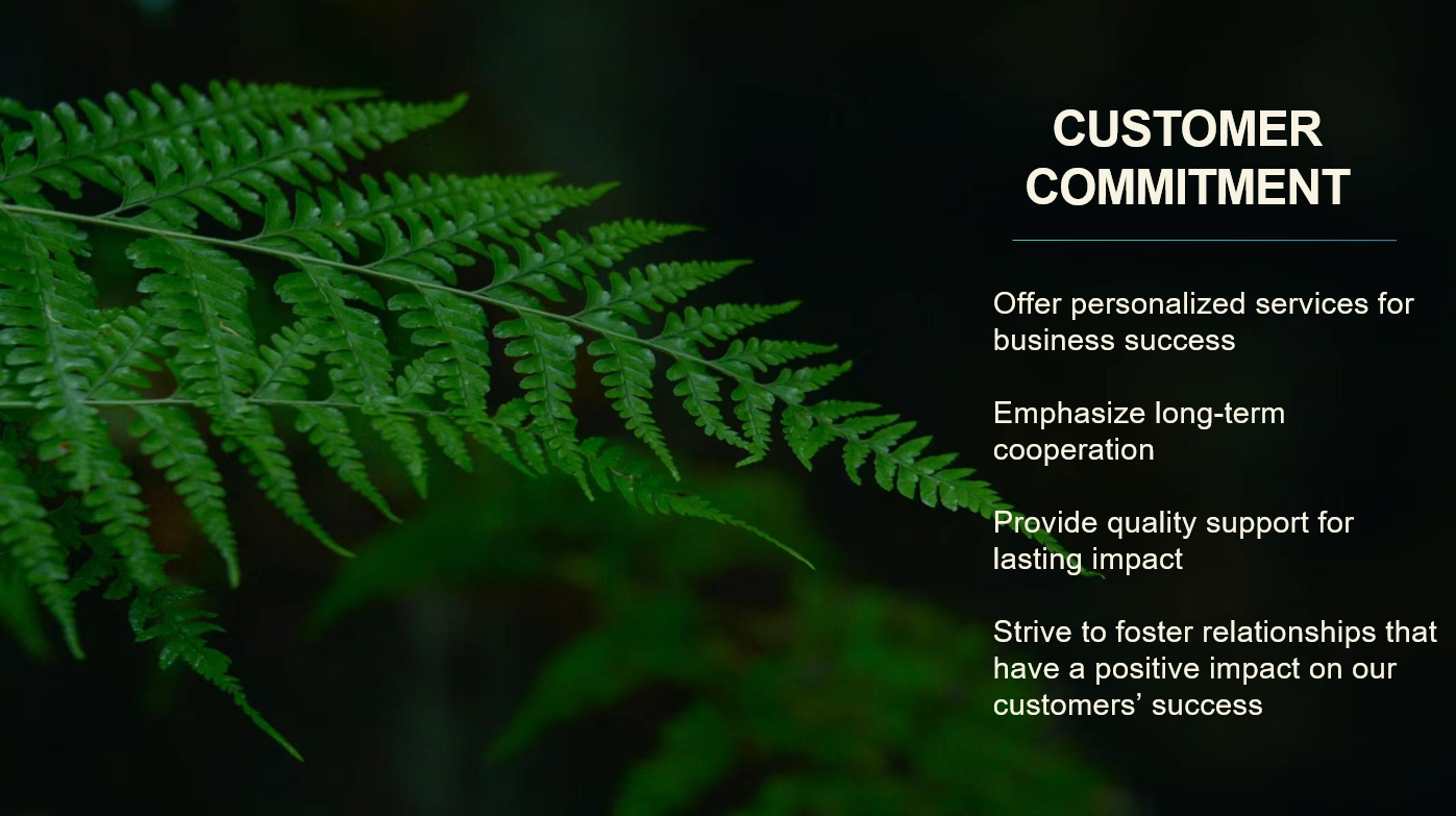 CUSTOMER COMMITMENT