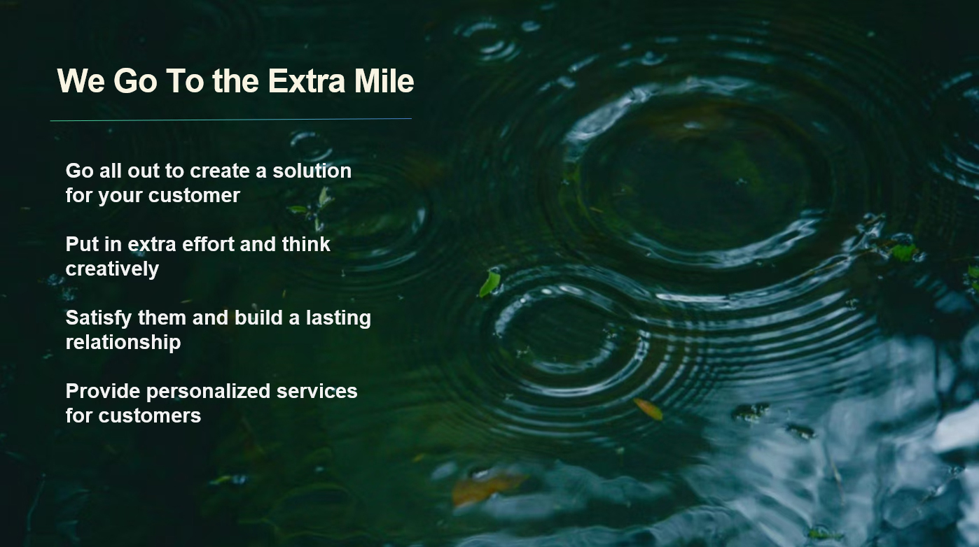 We Go To the Extra Mile